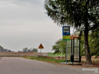 Nowa wiata na przystanku Barcikowo, Sad