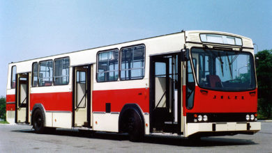 Prototyp Jelcza 120M nr 002, który trafił później do Płocka jako #579