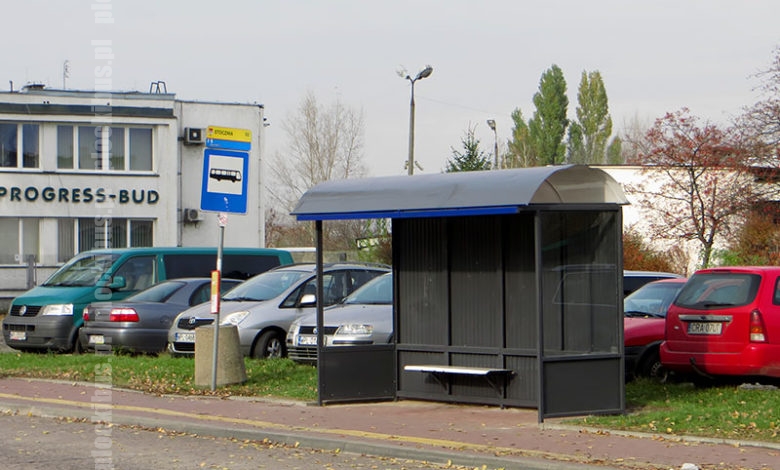 Wiata na przystanku "Stocznia 02"