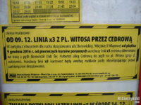 Komunikat o linii x3