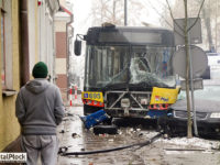 Wypadek z udziałem Solarisa #695 (źródło: Portal Płock)