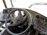 Testowy Autosan SanCity 9LE - pulpit kierowcy