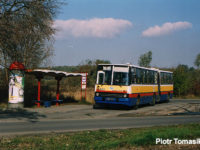Ikarus #623 na dawnej pętli w Borowiczkach (przy ul. Botanicznej)