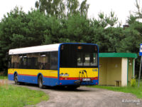 Solaris #696 z bagażnikiem na rowery na linii 43