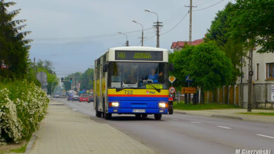 Linia 140 na trasie objazdu na ul. Wyszogrodzkiej