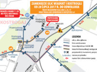 Zamknięcie ul. Wiadukt - objazdy (źródło: kmplock.eu)