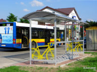 Wiata na rowery na pętli w Słupnie