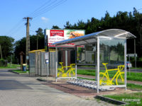 Wiata na rowery na pętli w Słupnie