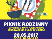Plakat promujący piknik rodzinny (źródło: kmplock.eu)