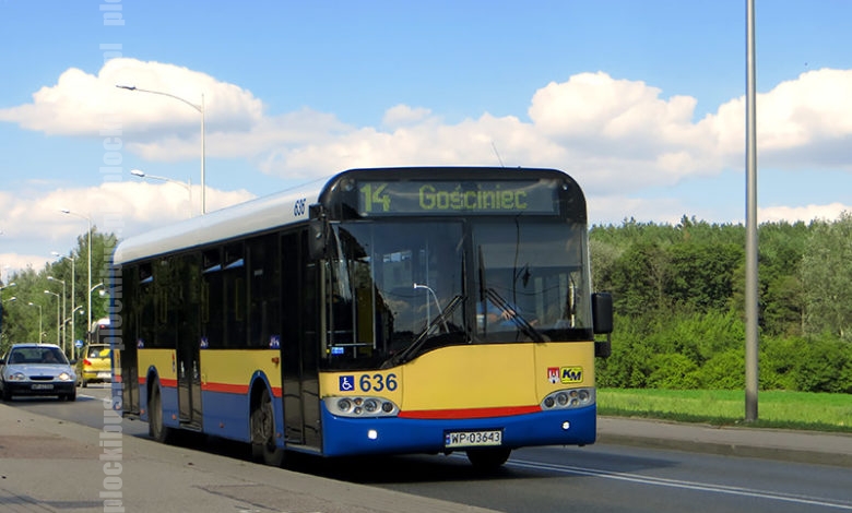 Kurs linii nr 14 do ul. Gościniec