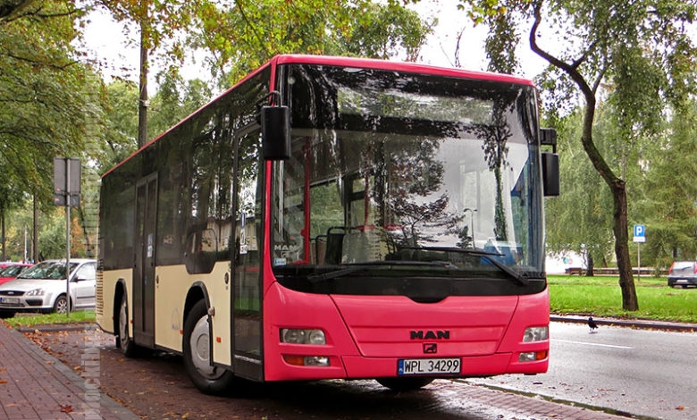 MAN Lion's City M (WPL 34299) na linii P-4