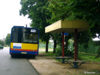 Wiata typu Oborniki na przystanku Łącka