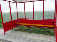 Nowa wiata na przystanku "Naftobudowa"