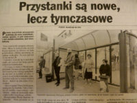 Artykuł z 1997 r. na temat nowych wiatokiosków - Gazeta na Mazowszu