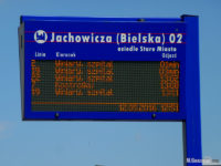Tablica Dynamicznej Informacji Pasażerskiej na ul. Bielskiej