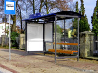 Nowa wiata na przystanku Sielska 01