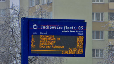 (Jeszcze) działająca tablica DIP, na krótko przed awarią