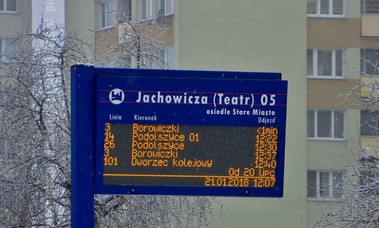 (Jeszcze) działająca tablica DIP, na krótko przed awarią