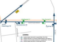 Planowane nowe przystanki wzdłuż ul. Boryszewskiej