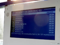 Tablica DIP na przystanku Jachowicza (Bielska) 03