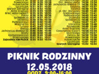 Rozkład jazdy bezpłatnej linii specjalnej (źródło: kmplock.eu)