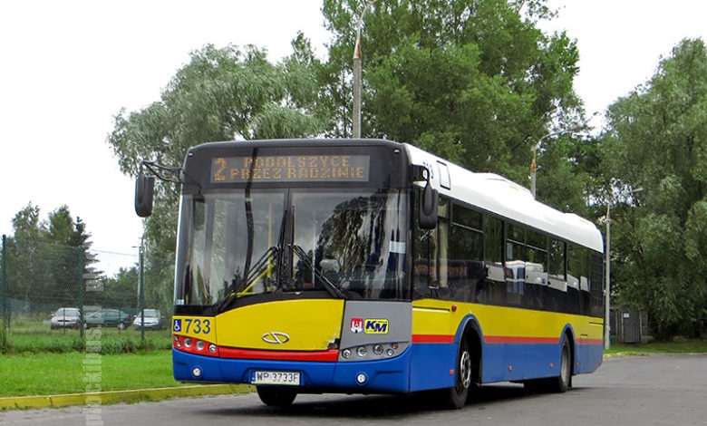 Solaris #733 po doraźnej naprawie po kolizji