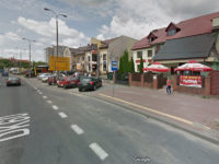 Wyłączony przystanek zastępczy w Al. Jachowicza (źródło: Mapy Google, czerwiec 2013)