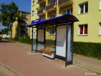 Nowa (węższa) wiata na przystanku Słowackiego 01