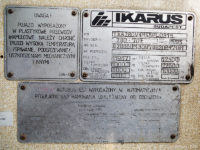 Tabliczka znamionowa Ikarusa #623