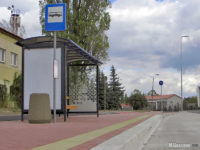 Nowa wiata na przystanku Kostrogaj, zajezdnia 01