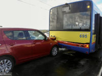 Kolizja z udziałem Solarisa Urbino III 12 #695 (źródło: GW Płock)