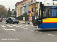 Kolizja z udziałem Solarisa #731. Foto: Gazeta Wyborcza Płock