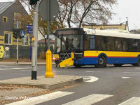 Kolizja z udziałem Solarisa #731. Foto: Gazeta Wyborcza Płock