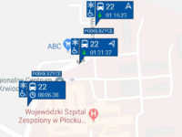 Opóźnienia na linii nr 22 (źródło: aplikacja myBus)