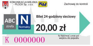 20,00 zł - dobowy sieciowy normalny