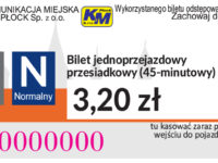 3,20 zł - normalny przesiadkowy (45-minutowy)