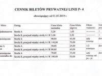Nowy cennik na linii P4