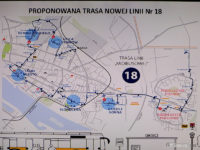 Proponowana trasa nowej linii nr 18