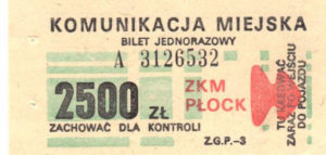 2500 zł (ze zbiorów Marcina Kozłowskiego)