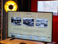 Jeden ze slajdów opisujących początki płockiej komunikacji. Foto: KM-Płock