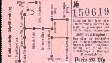 Bilet z czasów okupacji (ze zbiorów Marcina Kozłowskiego)