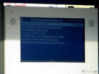 Komunikat na tablicy DIP