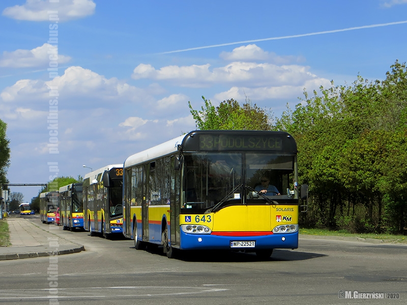 Zbisowane autobusy linii 33