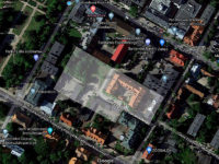 Prawdopodobny obszar dawnej zajezdni przy ul. Bieruta