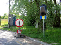 Wyłączony przystanek końcowy na pętli Winiary, szpital