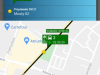 zrzut ekranu z aplikacji myBus
