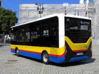 Karsan podczas prezentacji na pl. Starego Rynku