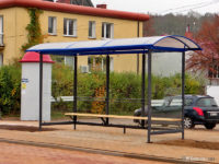 Nowy przystanek w Dobrzykowie z wiatą typu "Merkury"