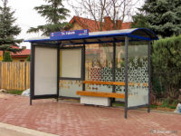 Nowa wiata na przystanku Św. Huberta