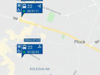 Opóźnienia na linii nr 22 (źródło: aplikacja myBus)